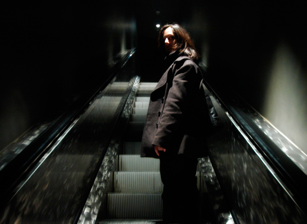 At the Museum, on the Escalator